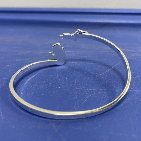 Silver & Bronze Michigan Lower & Upper Peninsula Bangle Bracelet Set - Picture 5 of 7